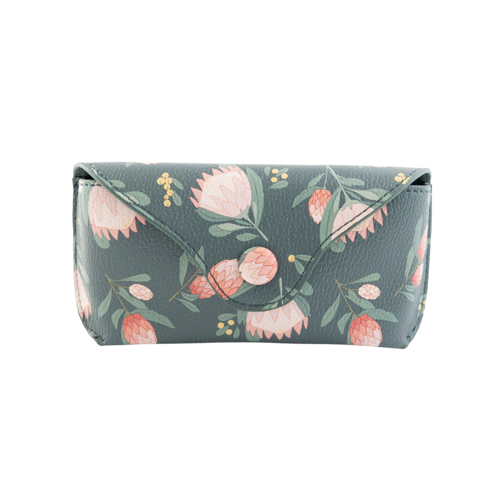 K&Co. Wild Flower Collection Sunglasses Case - GREEN PROTEA